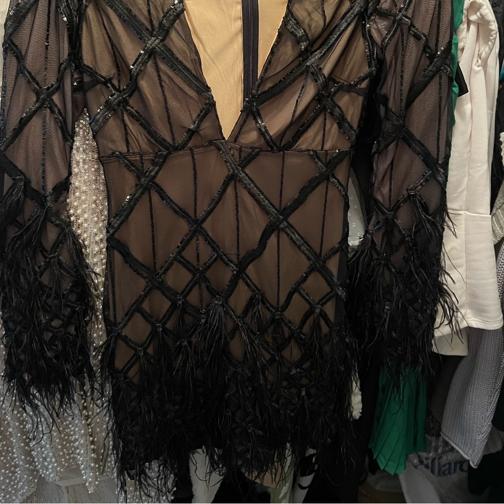 Mini Feather Dress - Nova Luxe Collection (BRAND NEW)